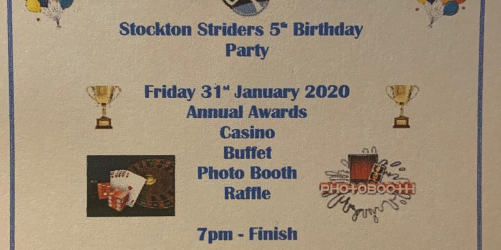 Striders 5th Birthday Party